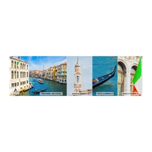 Prøve Fototapet Premium Canvas - Den eneste trafik i verden - Venedig, Arkitektur, Grand Canal - 100x30 cm