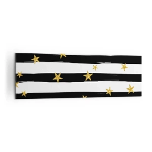 Lærredstryk - Billede på lærred - Vi blev alle født under en heldig stjerne - 160x50 cm