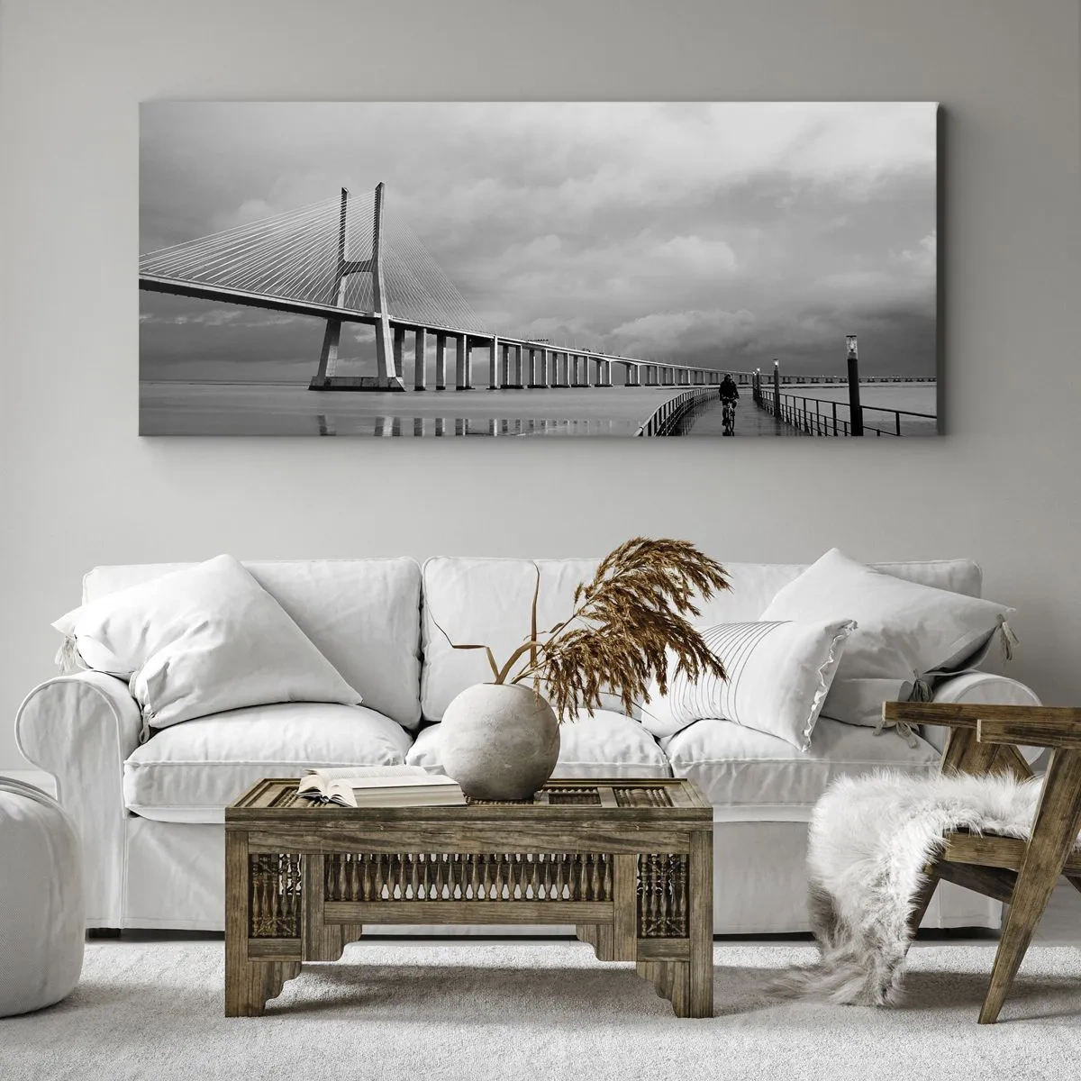 Lærredstryk - Billede på lærred - Til hver, hvad han fortjener - 140x50 cm