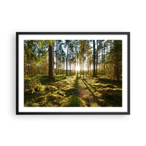 Plakat i sort ramme - ...Bag de syv skove - 70x50 cm