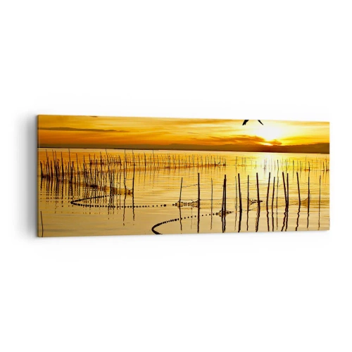 Lærredstryk - Billede på lærred - I fiskeriet - 140x50 cm