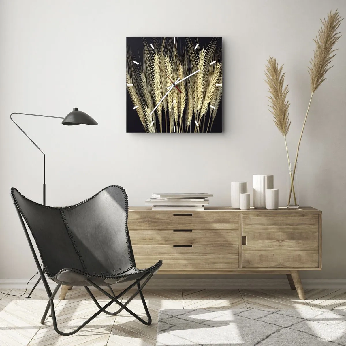 Vægur, Uret - Rustik magi - 40x40 cm