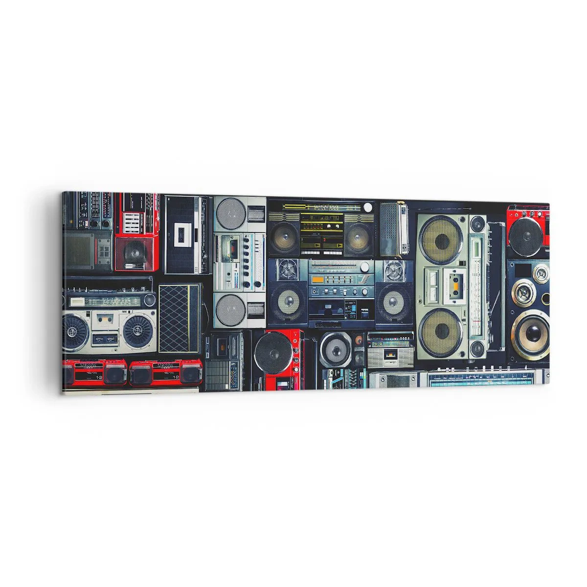 Lærredstryk - Billede på lærred - Nostalgi for 1980'erne. - 140x50 cm