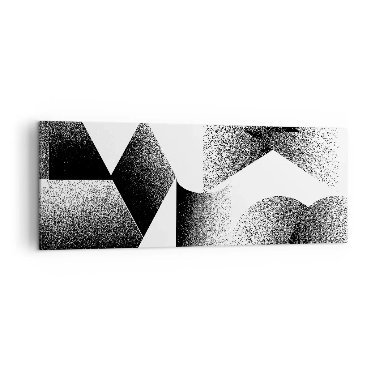 Lærredstryk - Billede på lærred - Vinkler og ovaler - 140x50 cm