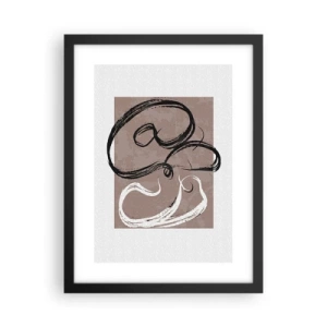 Plakat i sort ramme - Komposition - en søgen efter fuldstændighed - 30x40 cm