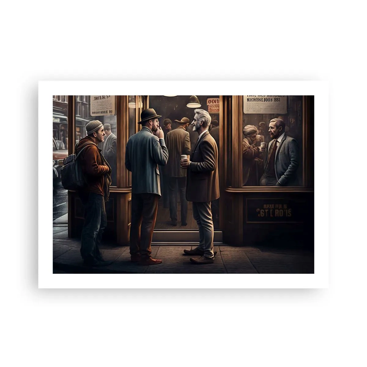 Plakat - Et godt øjeblik på dagen - 70x50 cm