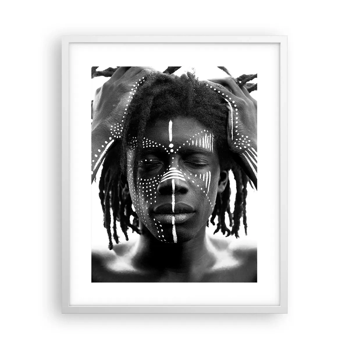 Plakat i hvid ramme - Hvor er du? - 40x50 cm