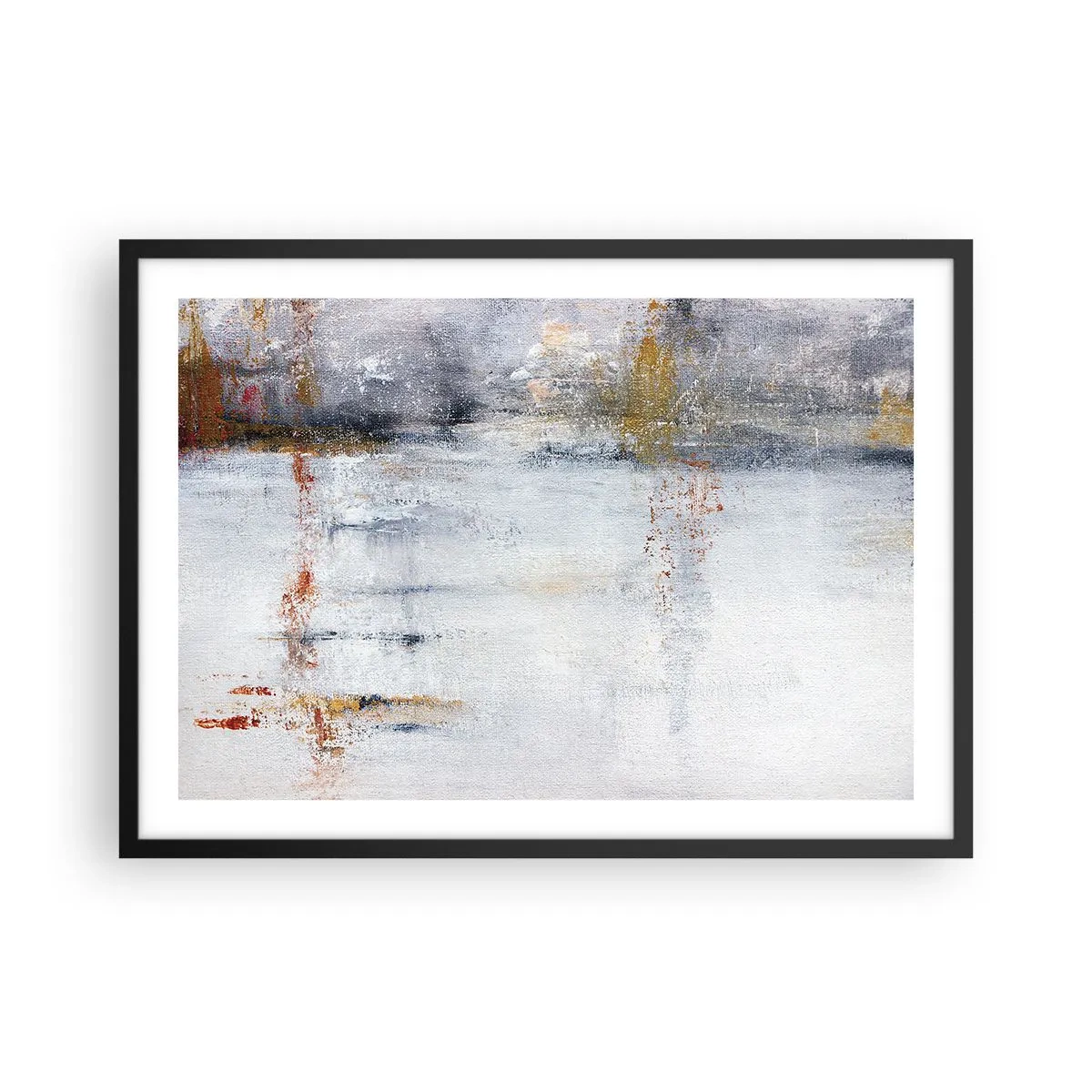 Plakat i sort ramme - Bag lufttæppet - 70x50 cm