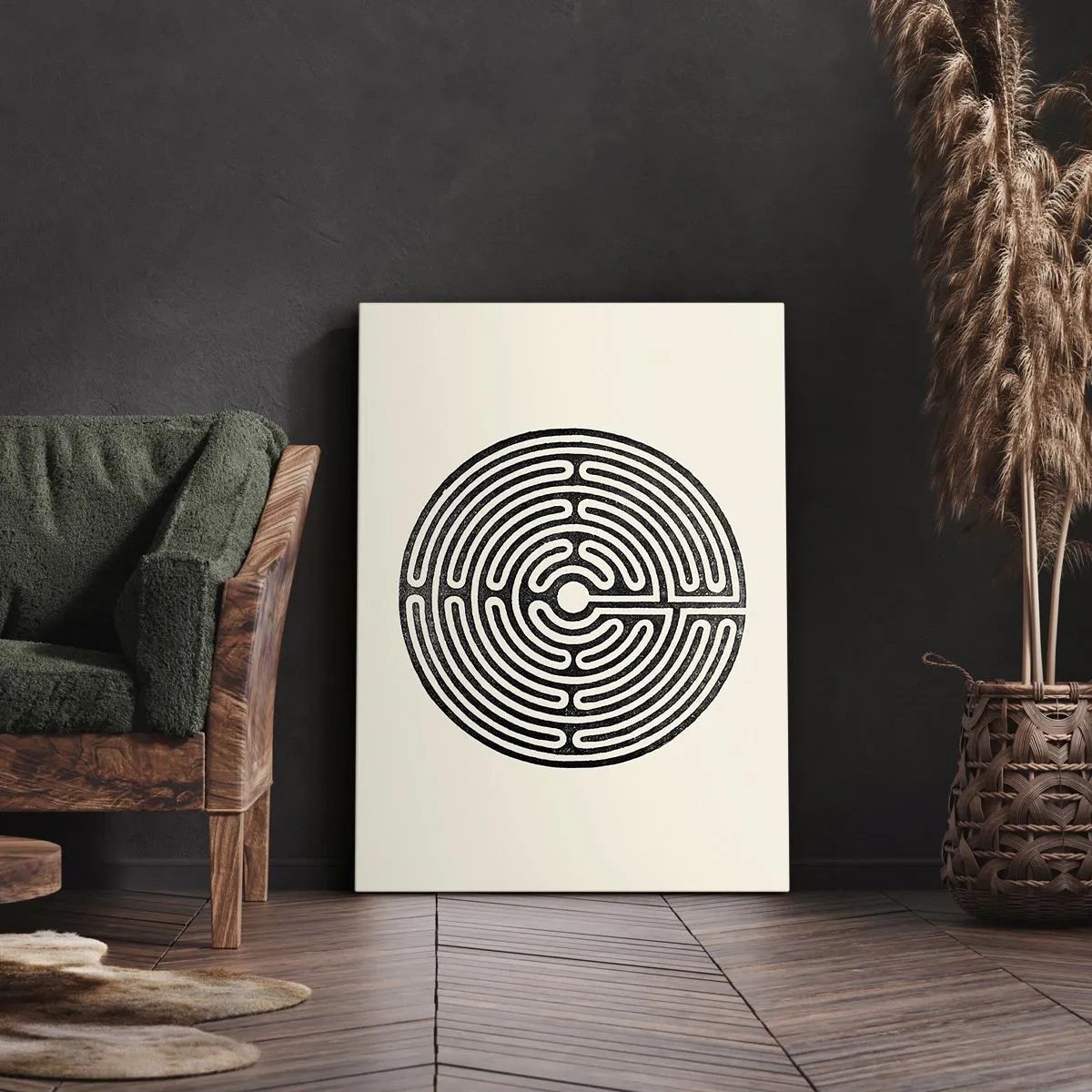Lærredstryk - Billede på lærred - Mystisk orden - 50x70 cm