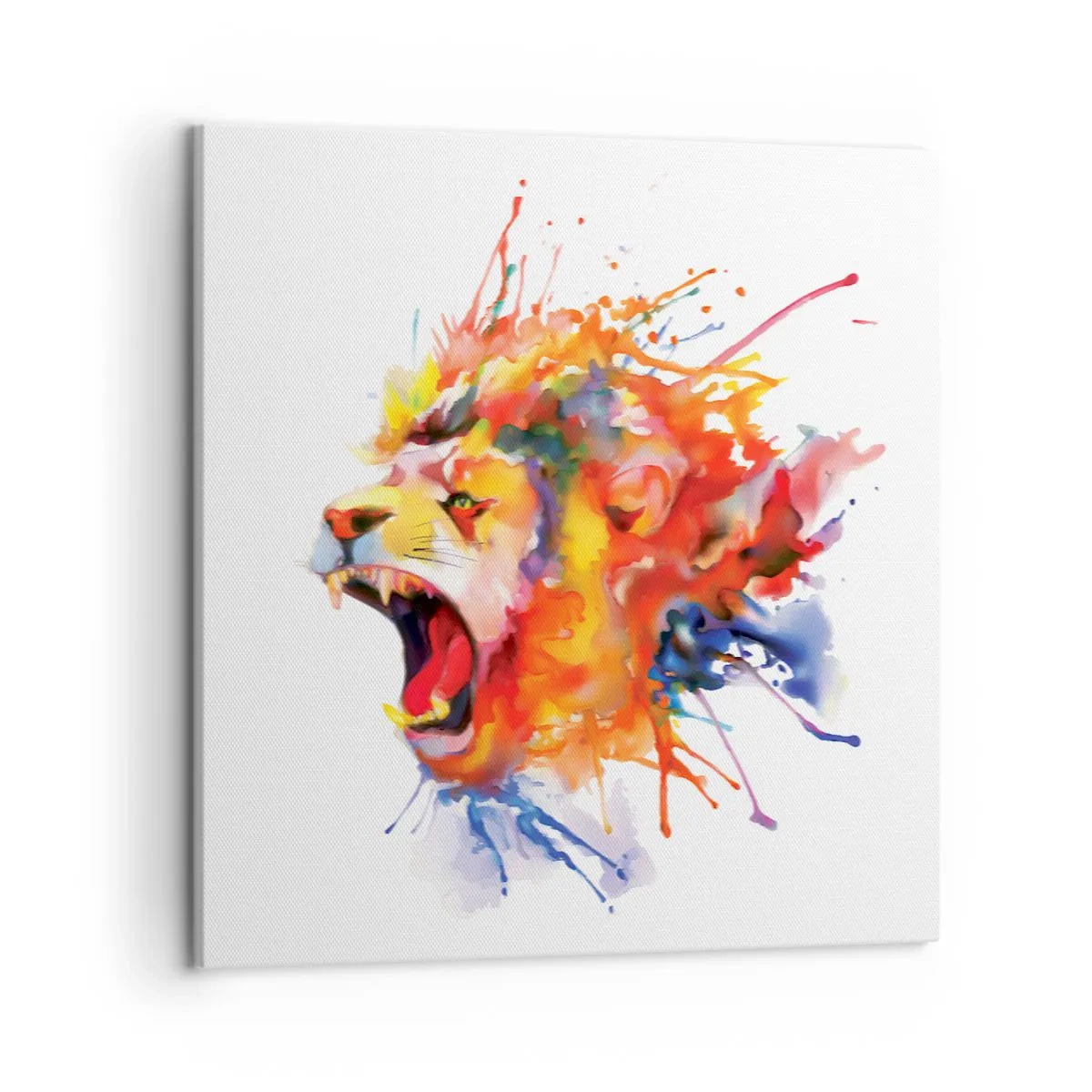 Lærredstryk - Billede på lærred - Eksplodere med vrede - 50x50 cm