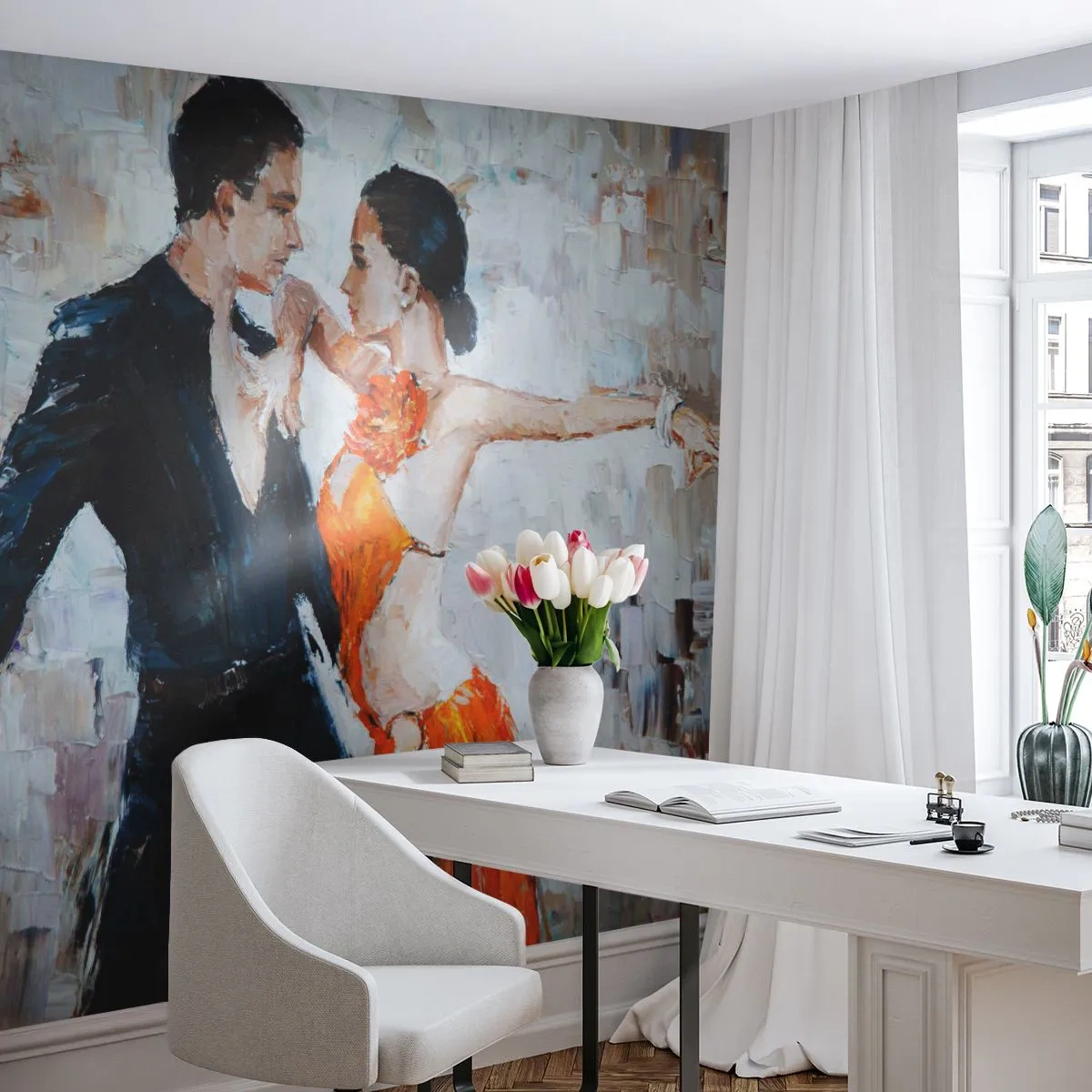 Fototapet Selvklæbende Deluxe Sticker - Dirty dancing - Abstraktion, Dans, Tango - 200x140 cm