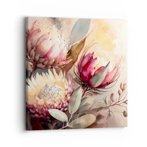 Lærredstryk - Billede på lærred - I profil og en face - 30x30 cm