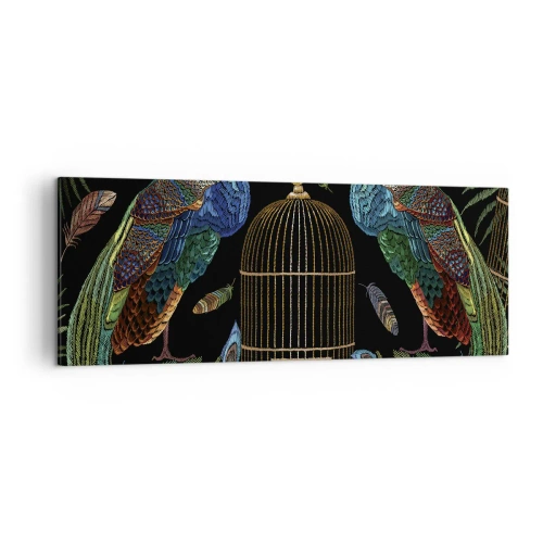 Lærredstryk - Billede på lærred - I kongelige gevandter - 140x50 cm