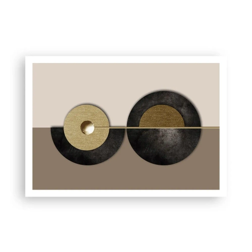 Plakat - Variationer omkring en cirkel - 100x70 cm
