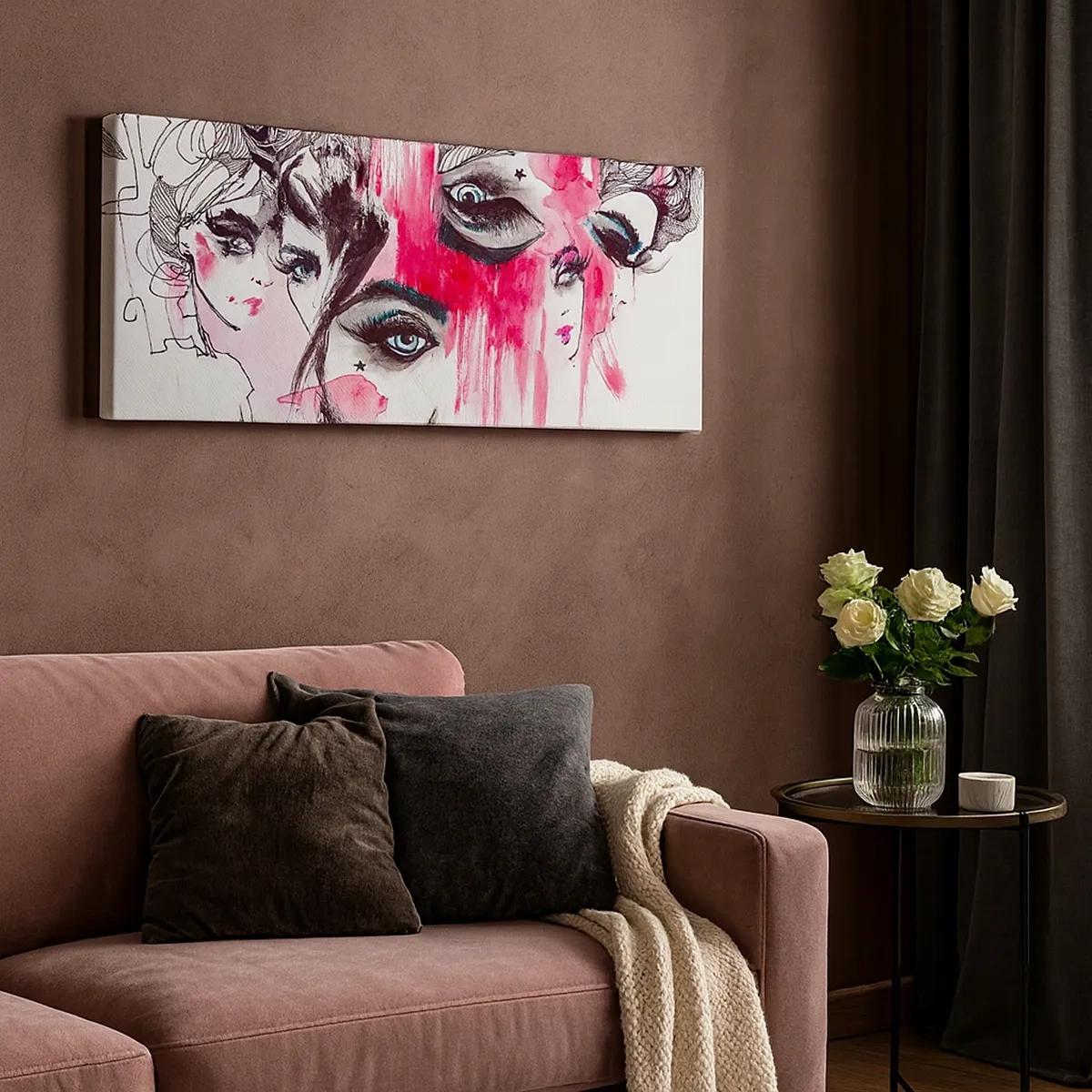 Lærredstryk - Billede på lærred - , - 30x30 cm