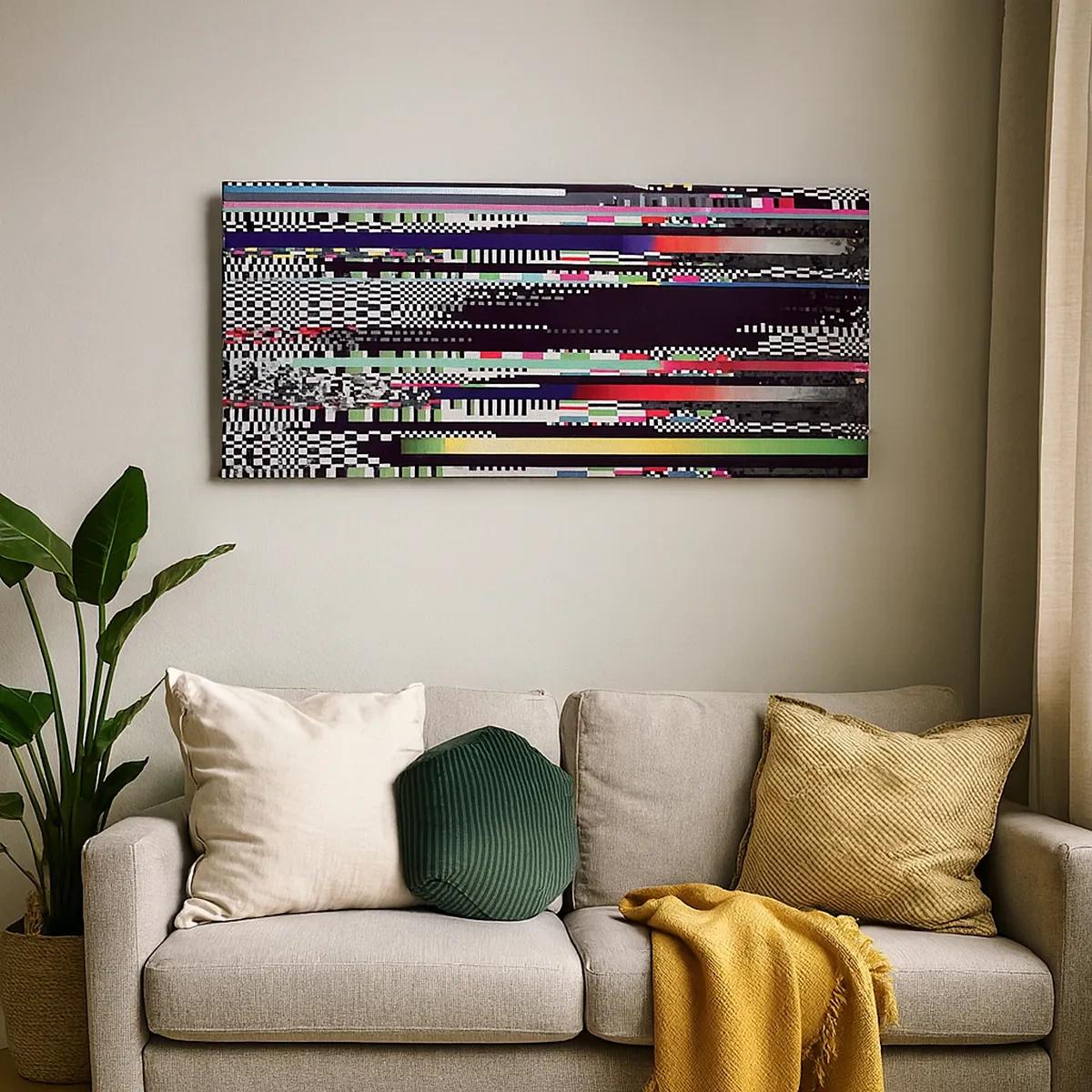 Lærredstryk - Billede på lærred - Det kontrollerede billede af virkeligheden - 30x30 cm