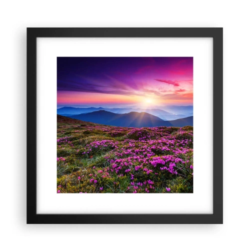 Plakat i sort ramme - Urter duftede friske bundter fra niw - 30x30 cm