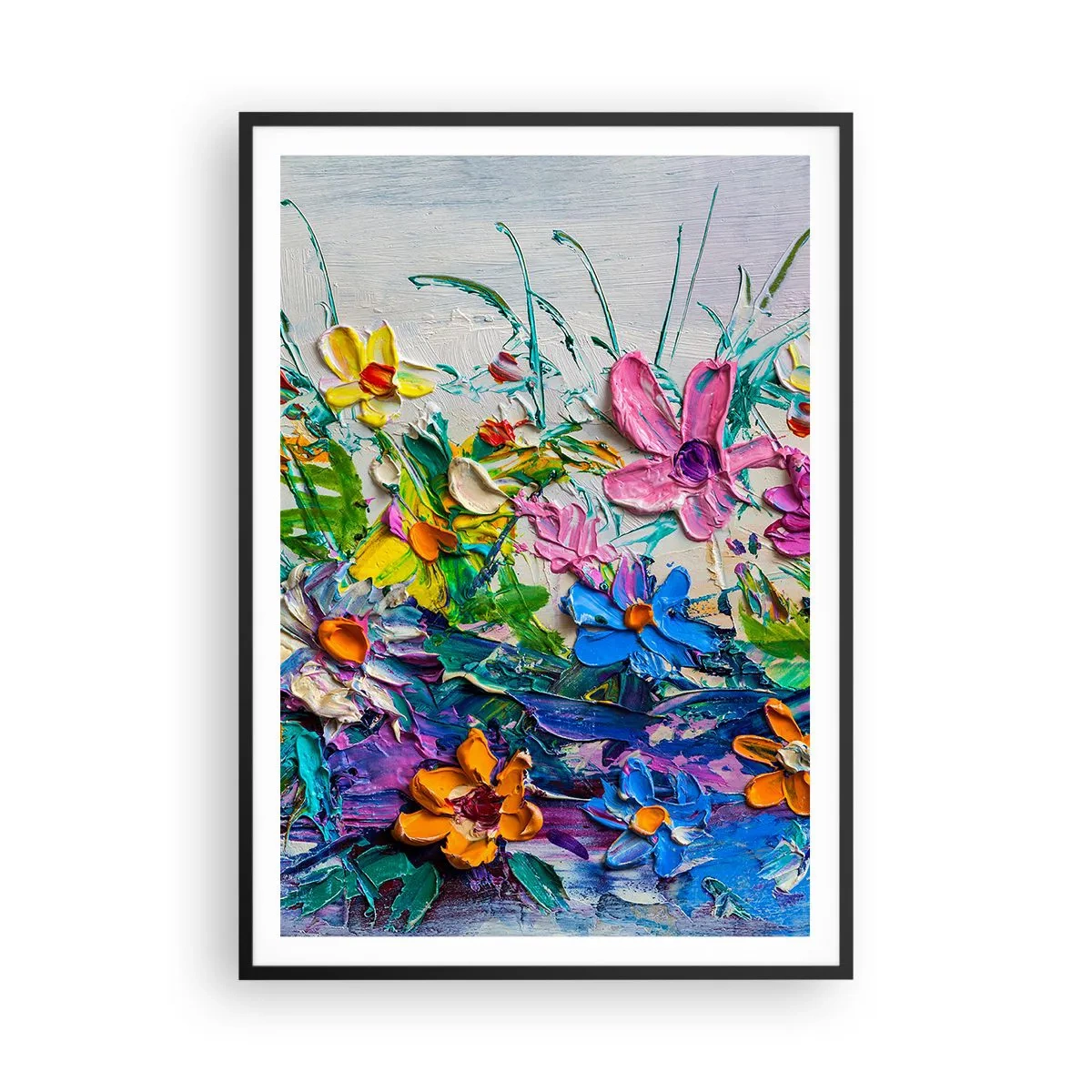 Plakat i sort ramme - Overhovedet ikke et stilleben - 70x100 cm