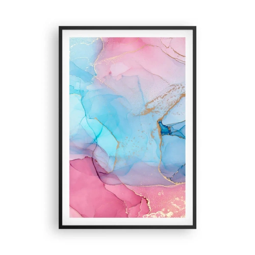 Plakat i sort ramme - Møde og gennemtrængning - 61x91 cm