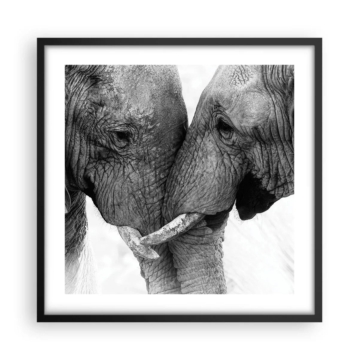 Plakat i sort ramme - Hjertelig tilståelse - 50x50 cm