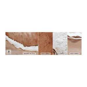 Prøve Fototapet Selvklæbende Deluxe Sticker - I jordnære farver - Edge, Sand, Strand - 100x30 cm