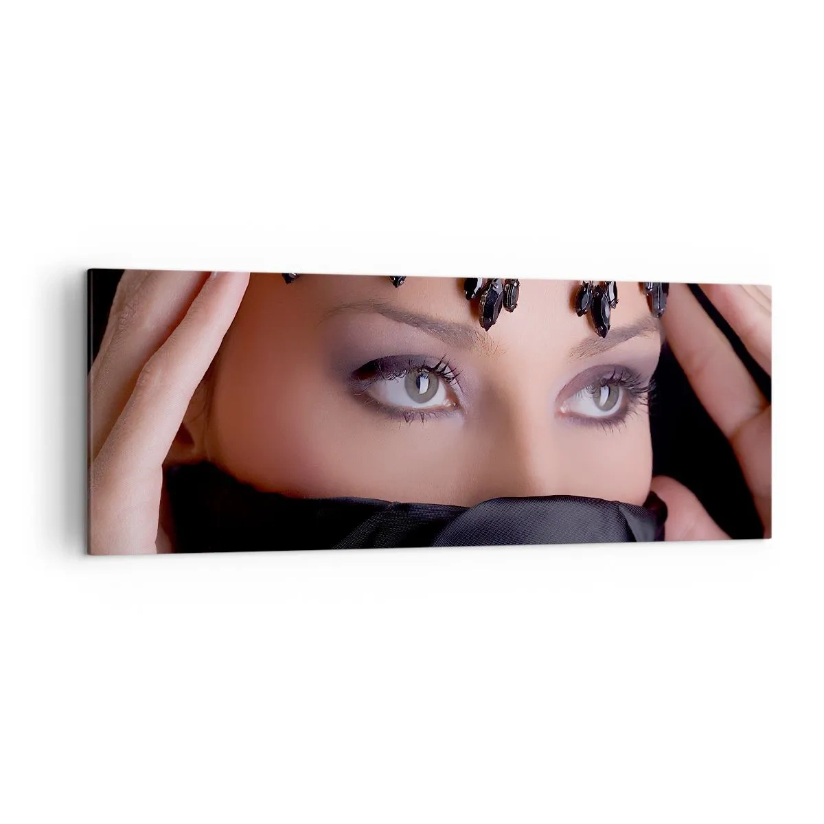 Lærredstryk - Billede på lærred - Orientalsk fristende mysterium - 140x50 cm