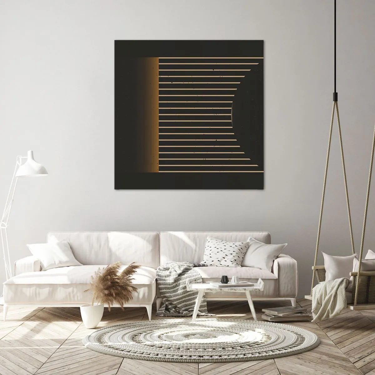 Lærredstryk - Billede på lærred - Udforsk mørket - 40x40 cm