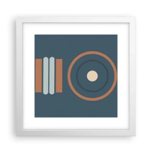 Plakat i hvid ramme - Essensen af tingene - 30x30 cm