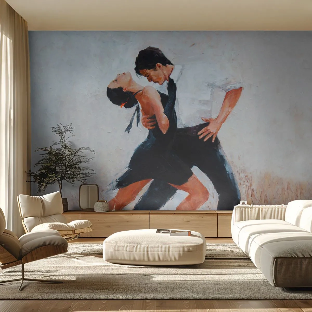 Fototapet Premium Canvas - Mine drømmes tango - Abstraktion, Dans, Tango - 400x280 cm
