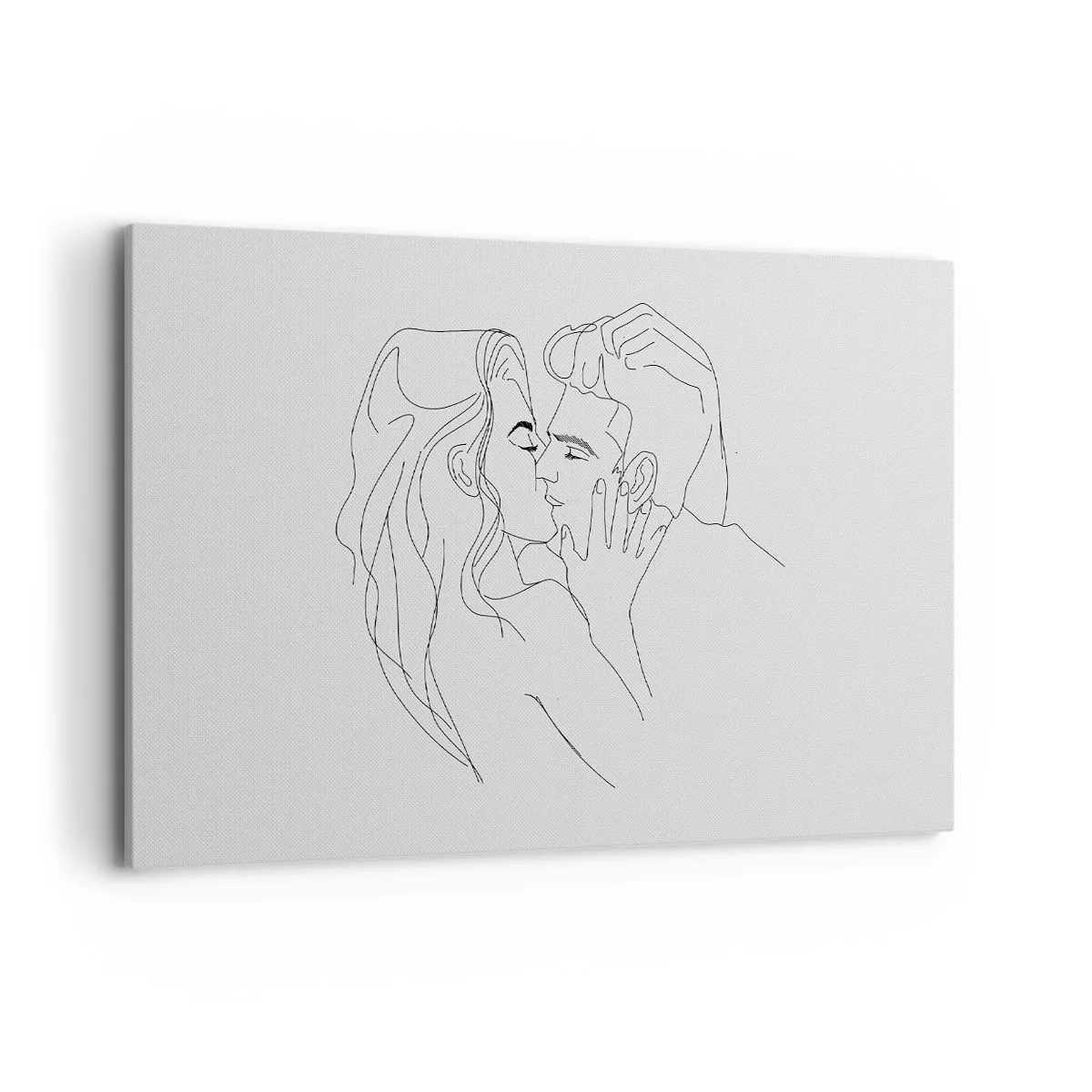 Lærredstryk - Billede på lærred - I samme linje - 120x80 cm