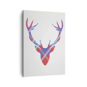 Lærredstryk - Billede på lærred - Skotsk hjort - 50x70 cm