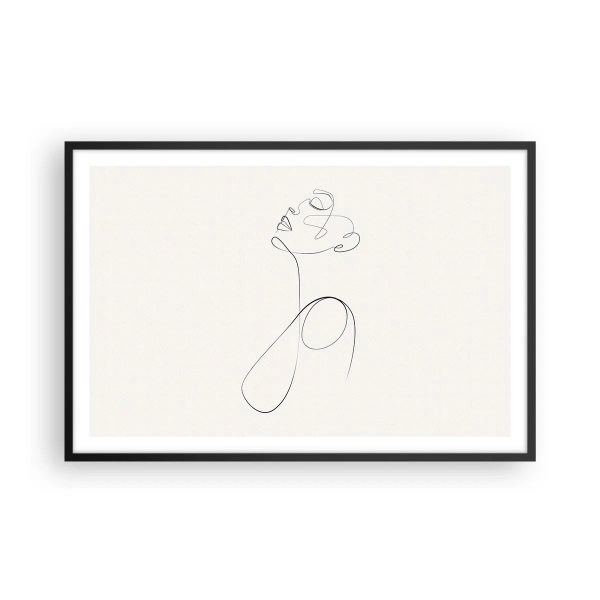 Plakat i sort ramme - Sløjfet i drømme - 91x61 cm