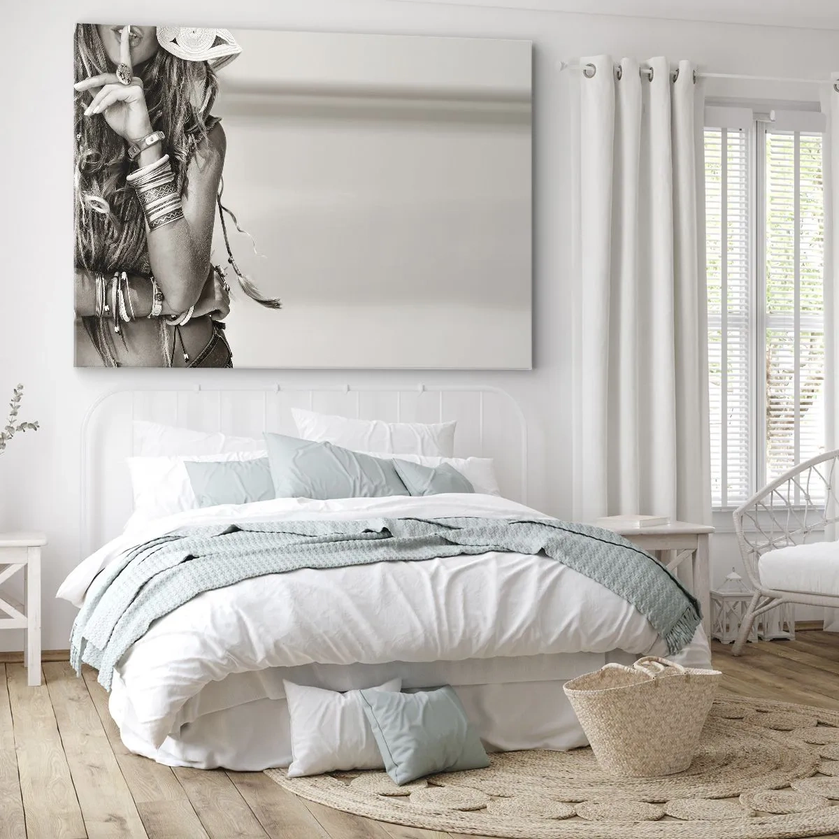 Lærredstryk - Billede på lærred - Som en pige - 120x80 cm