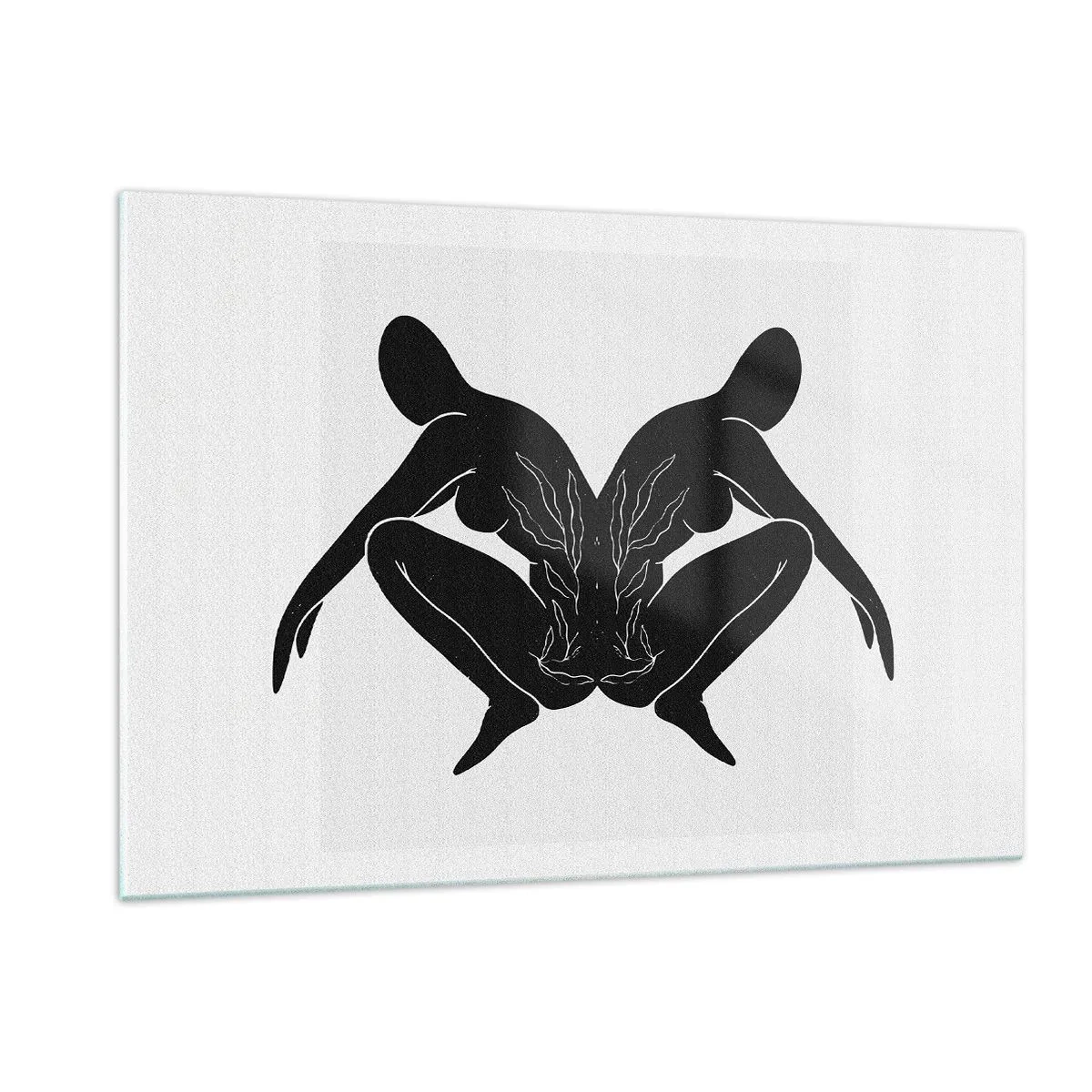 Billede på glas - En delt sjæl - 120x80 cm