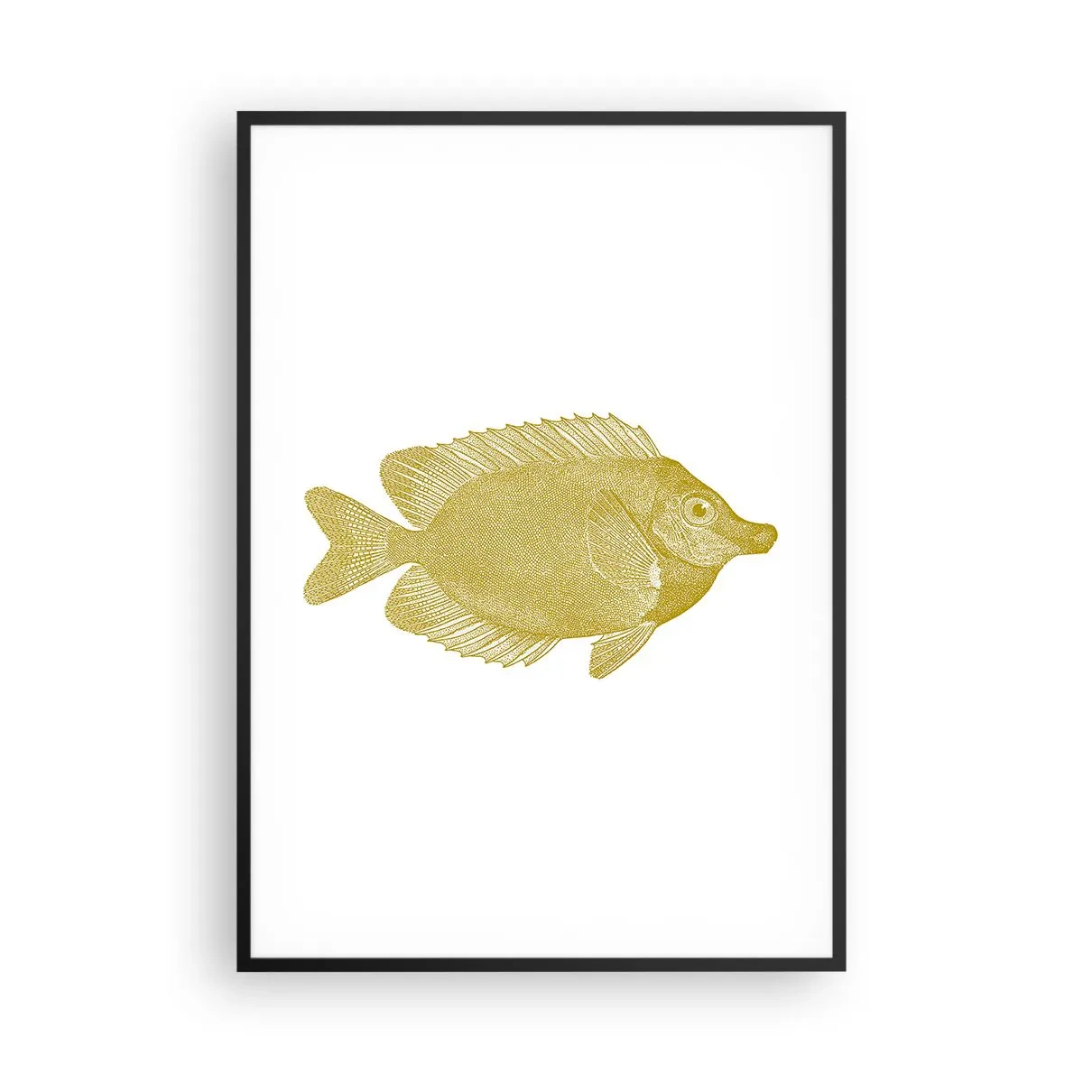 Plakat i sort ramme - Fisk og det er det - 70x100 cm