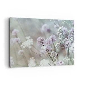 Lærredstryk - Billede på lærred - Søde filigranurter - 100x70 cm