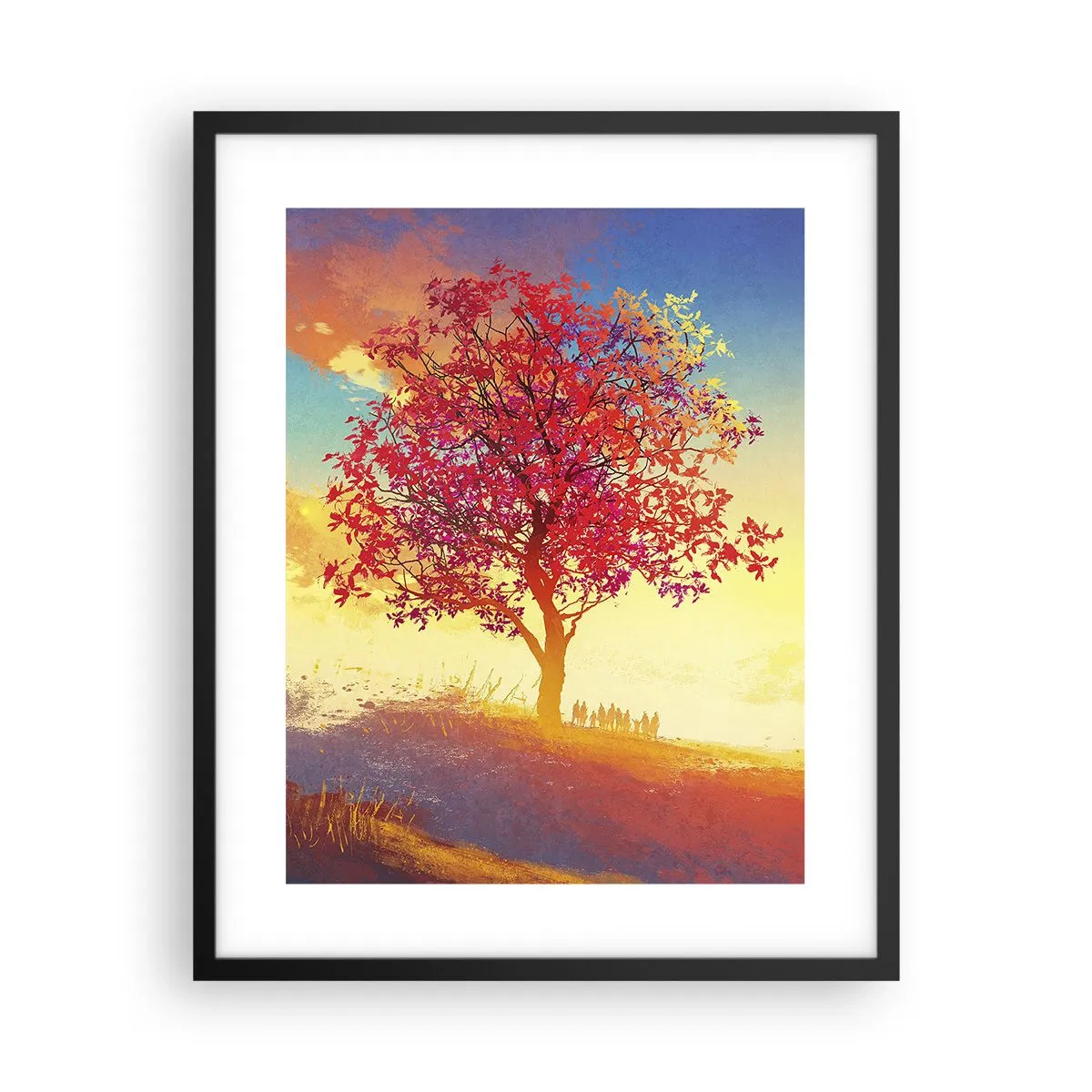 Plakat i sort ramme - Pilgrim på bestemmelsesstedet - 40x50 cm