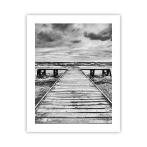 Plakat - Jeg venter på, at vinden blæser væk... - 40x50 cm