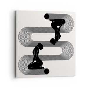 Lærredstryk - Billede på lærred - Sensuel symmetri - 70x70 cm