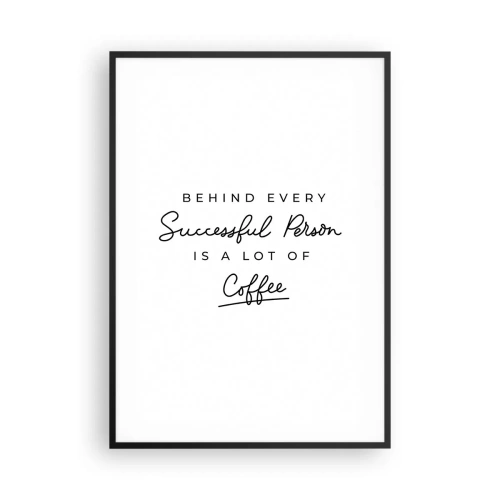 Plakat i sort ramme - Hemmeligheden bag succes - 70x100 cm