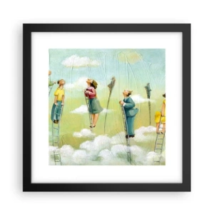 Plakat i sort ramme - Bag din drøm - 30x30 cm