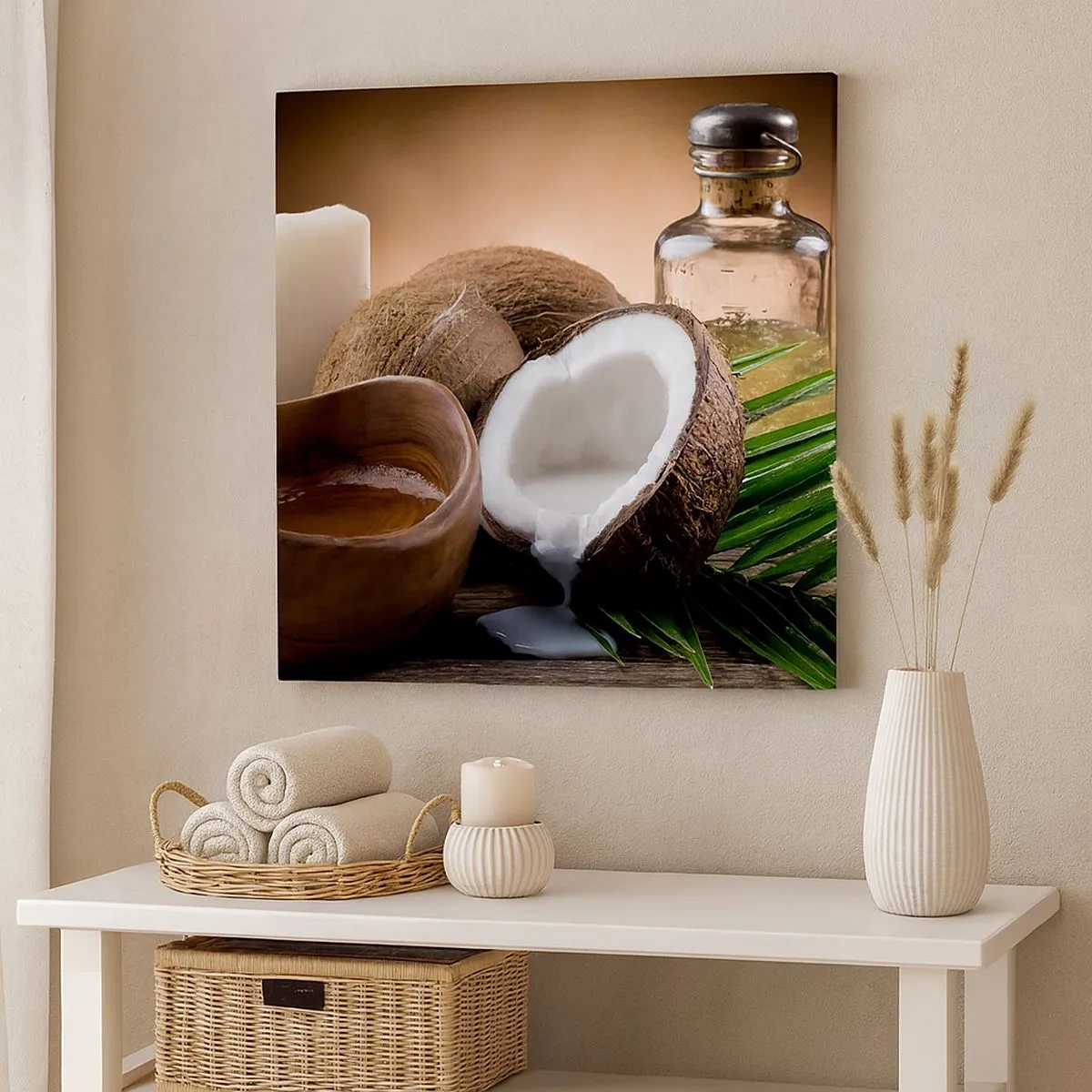 Lærredstryk - Billede på lærred - Sundhed fra de tropiske øer - 30x30 cm