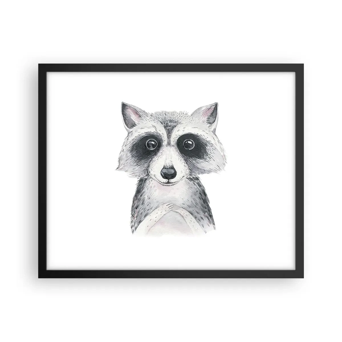 Plakat i sort ramme - Et øjeblik til at trække på skuldrene - 50x40 cm