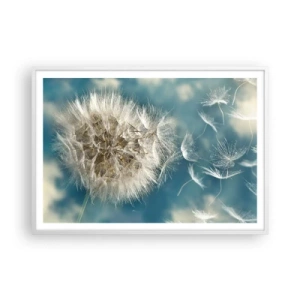 Plakat i hvid ramme - En engels åndedræt - 100x70 cm