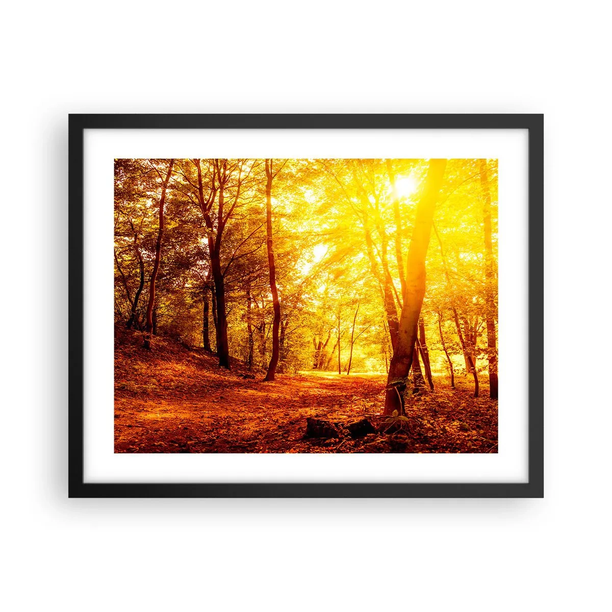 Plakat i sort ramme - Til den gyldne lysning - 50x40 cm