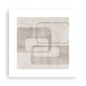 Plakat - Geometrisk fuga - 30x30 cm