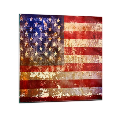 Billede på glas - Herlighed går ikke bort - 70x70 cm