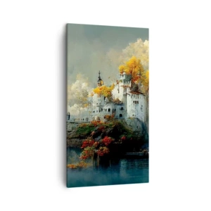 Lærredstryk - Billede på lærred - Begyndelsen på en romantisk historie - 45x80 cm