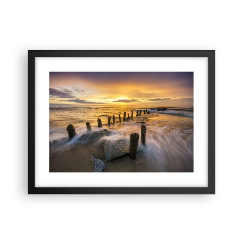 Plakat i sort ramme - Østersøens rå skønhed - 40x30 cm