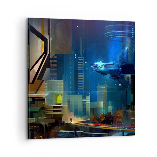 Lærredstryk - Billede på lærred - I den nærmeste fremtid - 60x60 cm